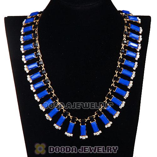 Resin Rhinestone Crystal Choker Collar Bib Necklace Wholesale