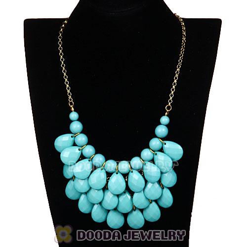 New Fashion Turquoise Bubble Bib Statement Necklace Wholesale