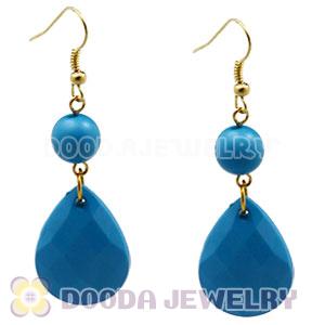 Fashion Hoop Blue Bubble Earrings Wholesale