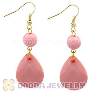 Fashion Hoop Pink Bubble Earrings Wholesale