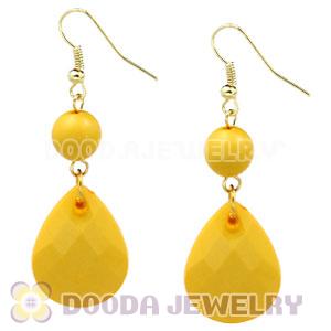 Fashion Hoop Yellow Bubble Earrings Wholesale