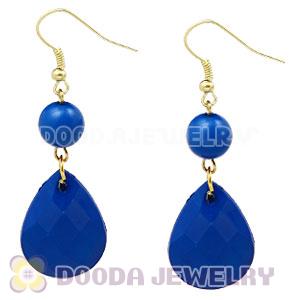 Fashion Hoop Dark Blue Bubble Earrings Wholesale