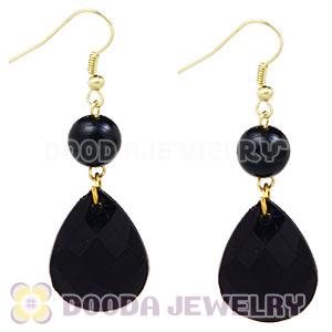 Fashion Hoop Black Bubble Earrings Wholesale