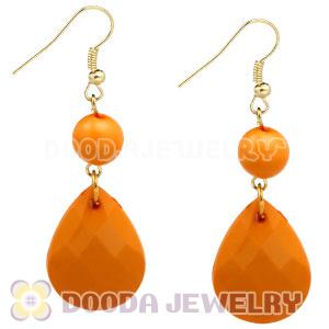 Fashion Hoop Yolk Yellow Bubble Earrings Wholesale