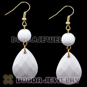 Fashion Hoop White Bubble Earrings Wholesale