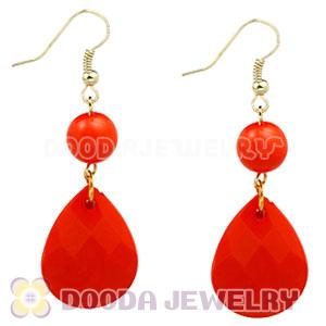 Fashion Hoop Orange Bubble Earrings Wholesale