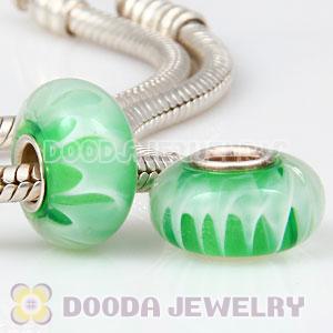 925 sterling silver single core Charm Jewelry glass beads