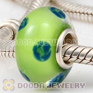 925 sterling silver single core Charm Jewelry glass beads