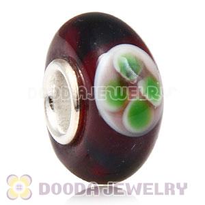 925 sterling silver single core Charm Jewelry glass beads