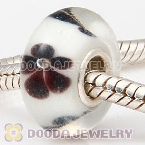 925 sterling silver single core Charm Jewelry glass beads