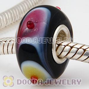 925 sterling silver single core Charm Jewelry glass beads