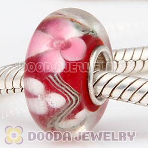 925 sterling silver single core Charm Jewelry glass beads