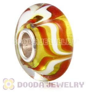 925 sterling silver single core Charm Jewelry glass beads