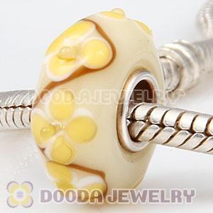 925 sterling silver single core Charm Jewelry glass beads