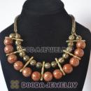 Fahion Ladies Beaded Bubble Bib Necklace Wholesale