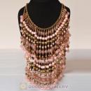 Fahion Multi Layers Beaded Bubble Bib Necklace Wholesale