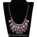 New Fashion Grey Bubble Bib Statement Necklace Wholesale