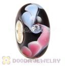 Handmade European Glass Beads Inside Cubic Zirconia In 925 Silver Core