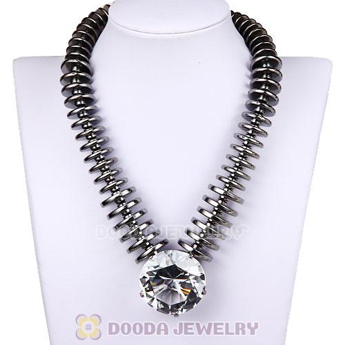 Big Rhinestone Crystal Diamond Chunky Chain Pendant Necklace Wholesale