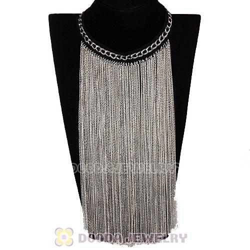 Costume Jewelry Necklace Tassel Choker Collar Bib Necklace