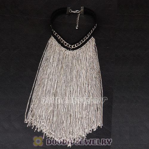 Costume Jewelry Necklace Tassel Choker Collar Bib Necklace