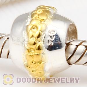 Gold Plated European Style 925 Silver Beads