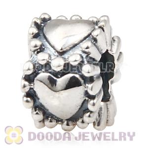 Solid Sterling Silver Charm Jewelry Love to Love Beads