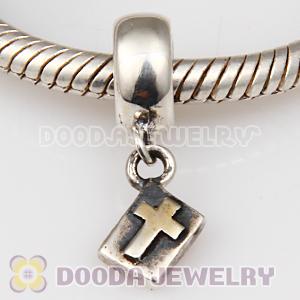 European Style 925 Silver Beads Dangle Gold Plated Bible