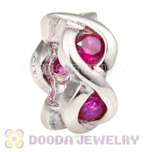 925 Sterling Silver European Style Beads with Stone