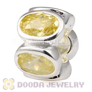 S925 Sterling Silver Charm Jewelry Beads with Stone