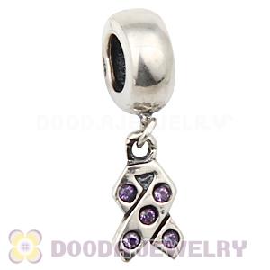 S925 Sterling Silver Jewelry Charms Dangle Ribbon
