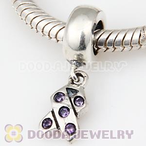 S925 Sterling Silver European Charms Dangle Ribbon