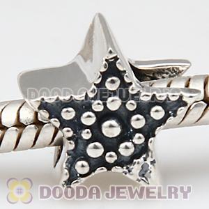 S925 Sterling Silver Charm Jewelry Pentacle Beads