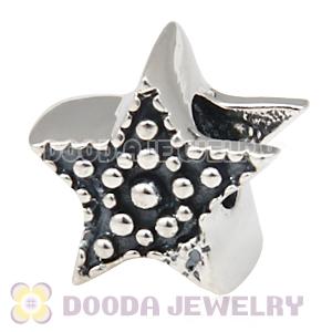 S925 Sterling Silver European Style Pentacle Beads