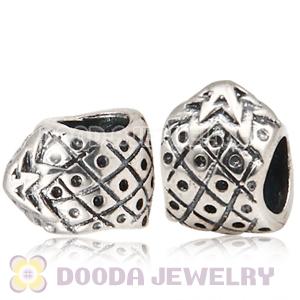 S925 Sterling Silver European Style Pineapple Beads