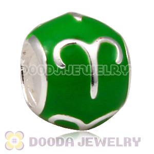 925 Sterling Silver Enamel Aries Charm Jewelry Beads