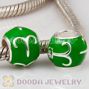 925 Sterling Silver Enamel Aries European Style Beads
