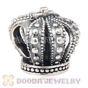 S925 European Sterling Silver Royal Crown Charm Wholesale