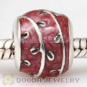 925 Sterling Silver European Style Enamel Spring Beads