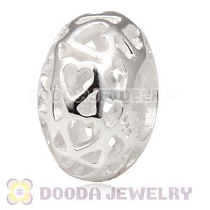 925 Sterling Silver Largehole Jewelry Panodra Hollow Cage Beads