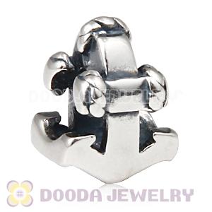 European 925 Sterling Silver Anchor Charm Beads Wholesale