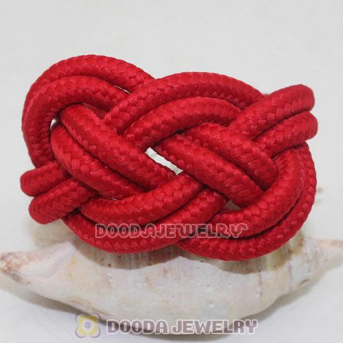 Handmade Weave Fluorescence Red Cotton Rope Bracelet