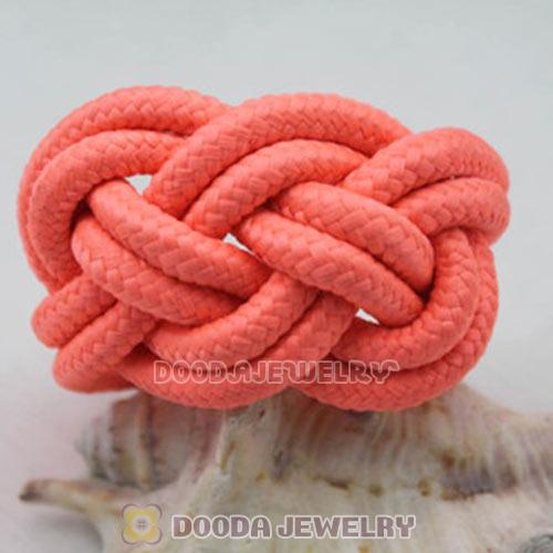 Handmade Weave Fluorescence Orange Cotton Rope Bracelet