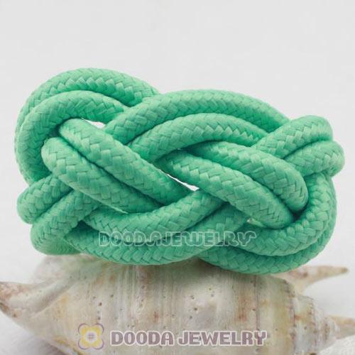 Handmade Weave Fluorescence Light Green Cotton Rope Bracelet
