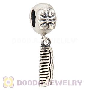 European Sterling Silver Dangle Lovely Locks Comb Charm Wholesale
