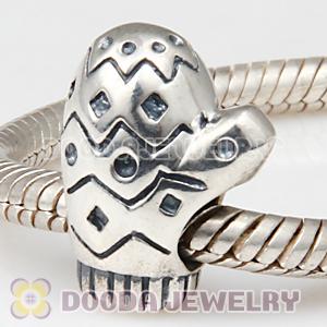 925 Sterling Silver Largehole Jewelry Style Mitten Bead