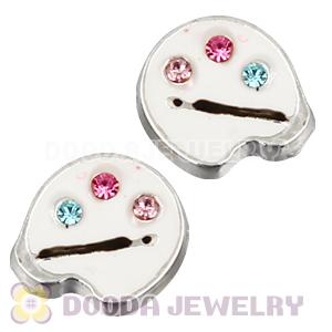 Alloy drawing board with crystal Floating Locket Charms Wholesale