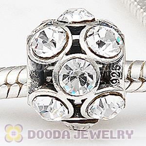 European Sterling Silver Whimsical Lights with Crystal Austrian Crystal Charm