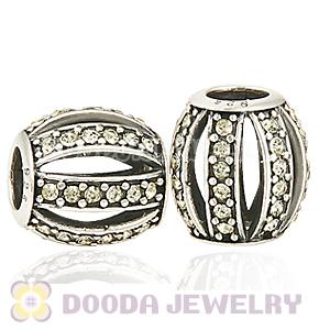 European Sterling Silver Leading Lady with Jonquil Austrian Crystal Charm