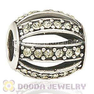 European Sterling Silver Leading Lady with Jonquil Austrian Crystal Charm